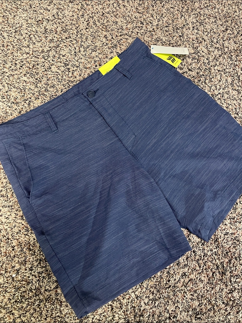 Men's Navy Blue Performance Golf Shorts 7” All In Motion Size 34 NWT
